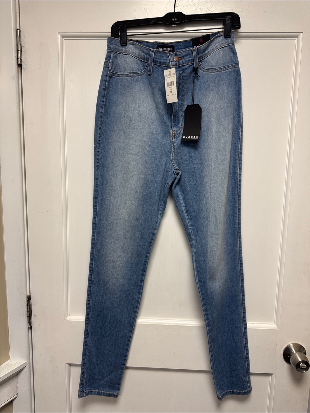 Fashion Nova Light Blue Skinny Jeans